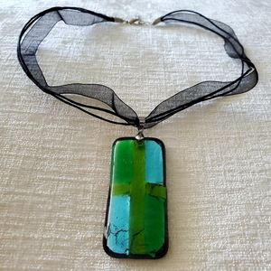 🇮🇹 Italian Geometric Glass necklace